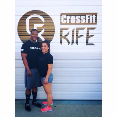 At Crossfit Rife after a great WOD