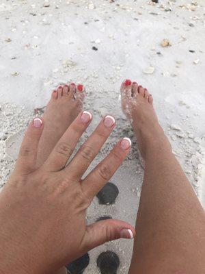 Loving my mani pedi!