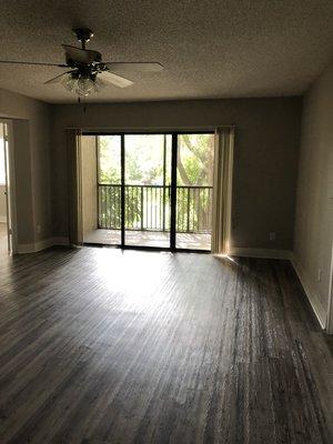 Fresh plank flooring throughout each apartment