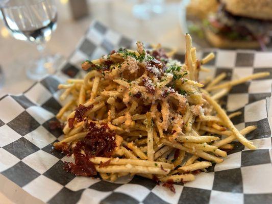 Frites and Prosciutto at the AC Lounge