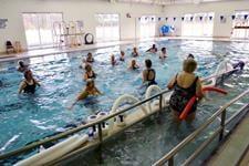 Pool at water aerobics