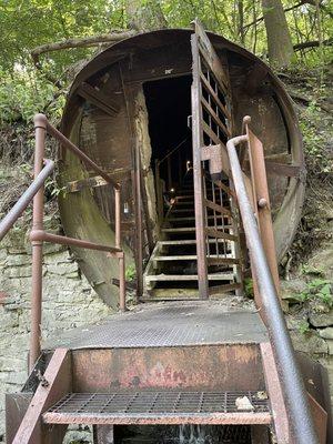 The entrance to the caves.