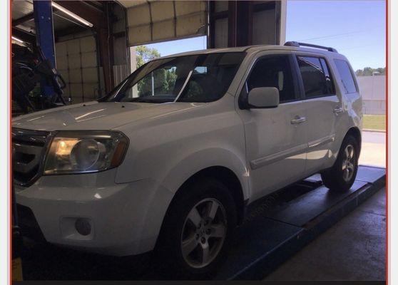 Our 2011 Honda Pilot at Harrell's Auto.  Great People to work with!