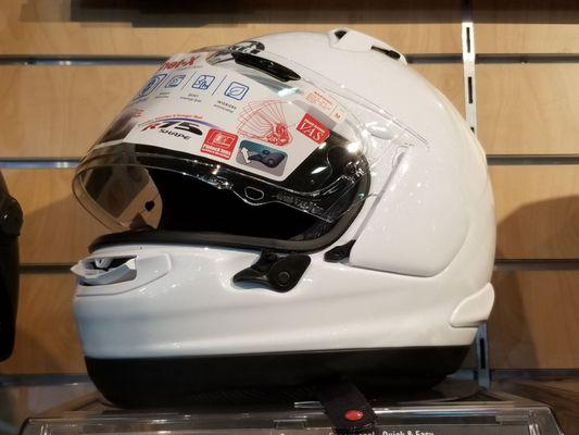 Want a plain white pearlized helmet.