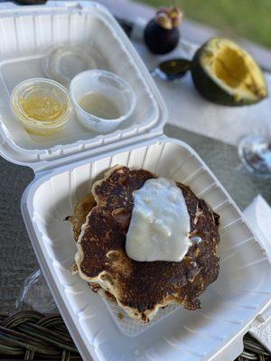 Maple Bacon and Macnut Pancakes