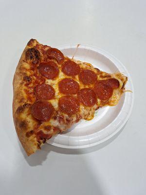 Slice of pepperoni.