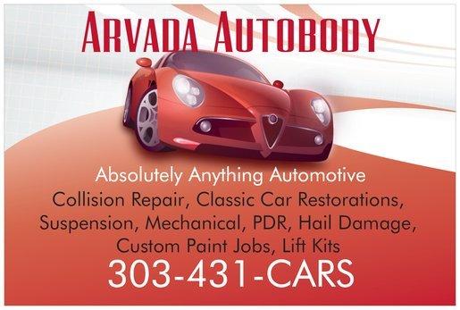 Logo for Arvada Autobody, Colorado's leading autobody shop and collision repair center.