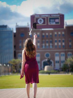 Graduation photo taken for a recent FSU Graduate