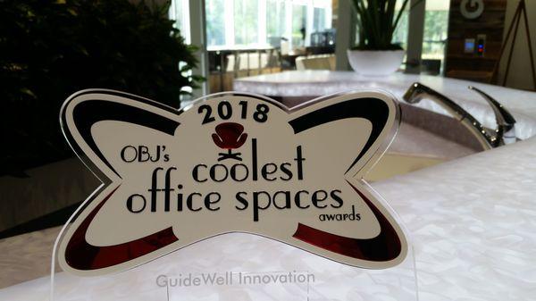 Orlando Business Journal 2018 Coolest Office Spaces Award