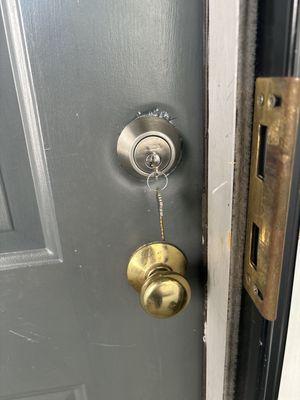 Lock installed