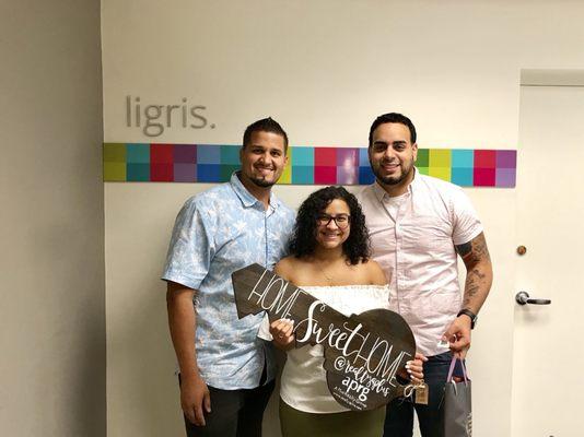 Congratulations to these very happy buyers. They just bought their first investment property.