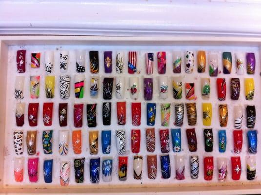 Check out the nail art!!!