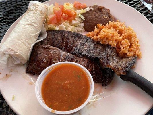 Carne Asada, their Tuesday special. It was surprisingly good.