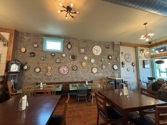 Wall of clocks