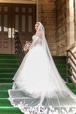 Wedding Dress the day of