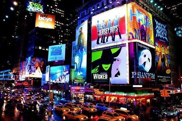 Times Square at night