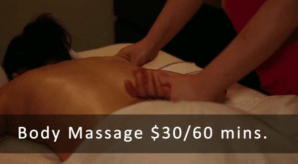 Ask for APRIL Special - 60 min. Full Body Massage for only $30.00 - That's a $10.00 discount!  For April Only!