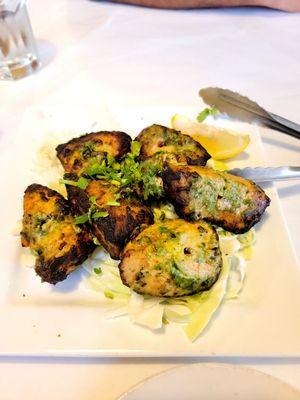 Chicken hariyali kebab- soft and juicy