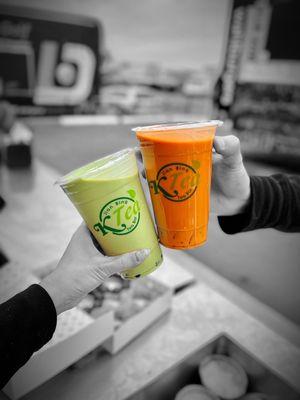 Green Thai Tea and Thai Tea