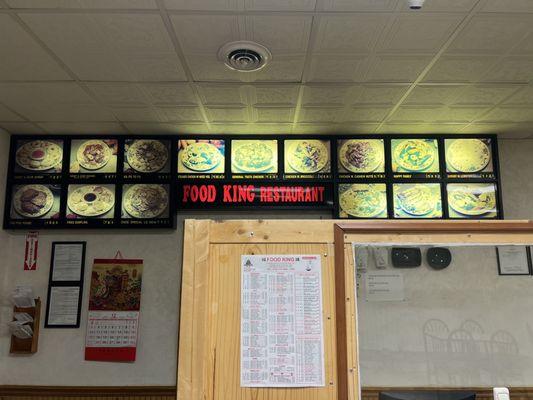 Every great Chinese restaurant has this backlit plastic photo album above the counter.