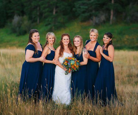 Bridal Party at The Pines in Golden, CO