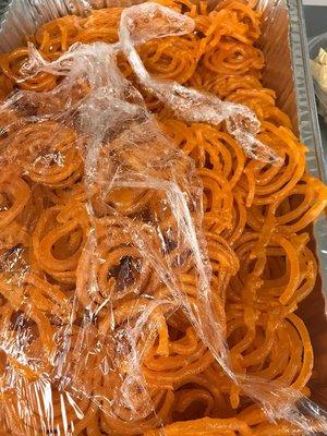 The 'Jalebi' - the sweet item.