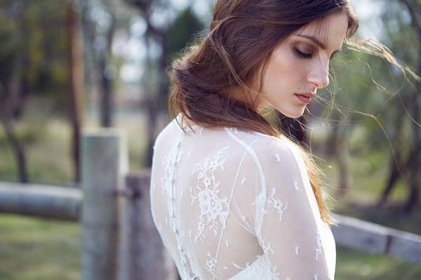 Arielle wedding dress with the Nadia Slip