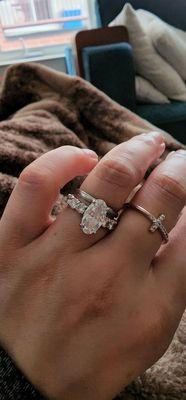 Beautiful engagement ring made by this wonderful family owned jewelry store