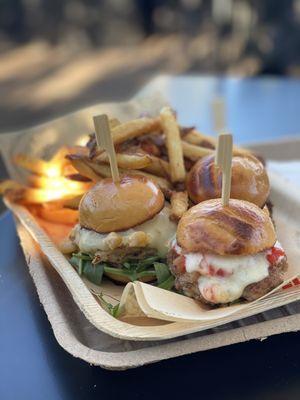 Mini slider trio only on Happy Hour