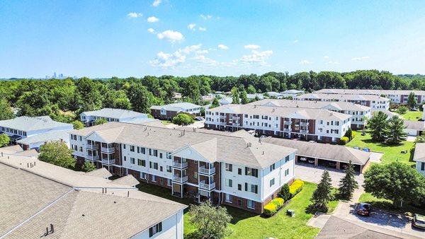 Aerial view of property