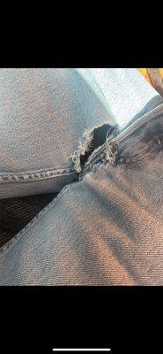 second pair of jeans that just had a hole in the crotch