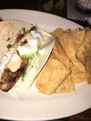 Blackened fish tacos  best I've had in NWA!