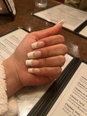 Shellac French Tip Nails