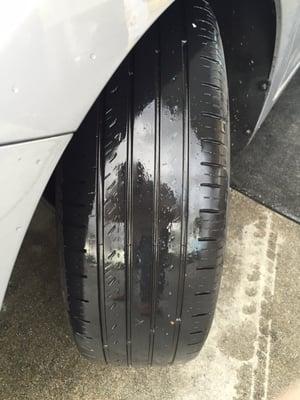 Can't believe a @Avis would rent a car with tires like this.