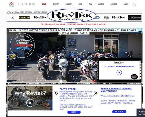 Motorcycle Repair and General maintenance - www.revtekhawaii.com #1 headquarter for after market parts and custom modification.