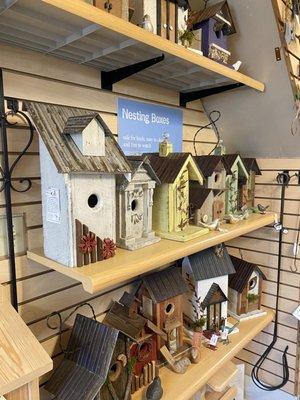 Assortment of bird houses