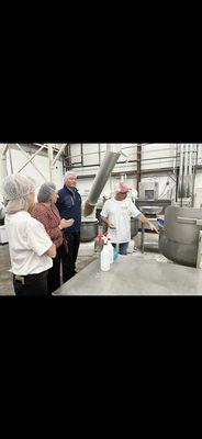 Owners Rick and Renee Robbins show Mike Coakley and Mayor Linda Tyler the state of the art facility!