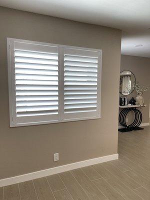 Custom shutters installed