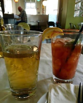 $2.00 Pacifico and Bloody Mary. My brunch lineup