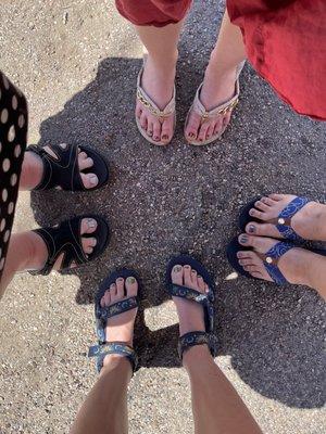 Loving our pedicures!