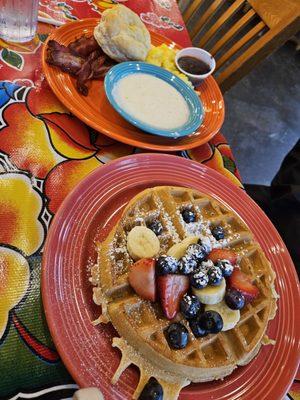 FL Sunshine Waffle Breakfast