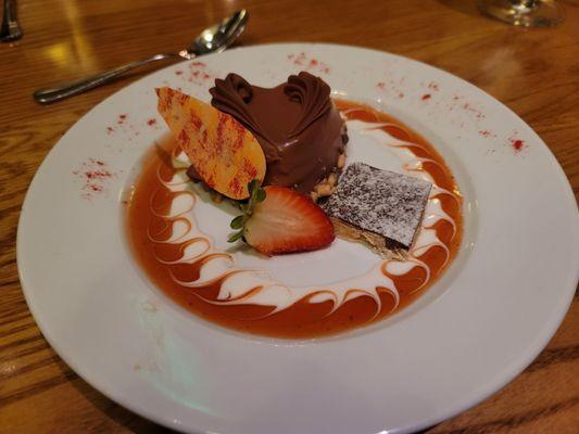 Chocolate Strawberry Rocca with Bailey's Almande Creme