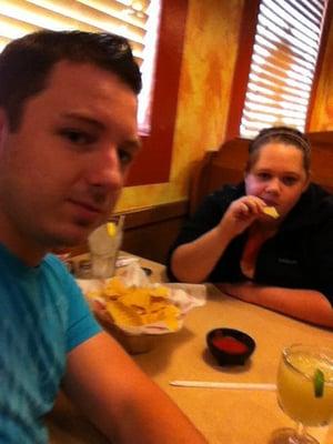 Me and my girlfriend at mi pueblo real in Washington, IA. One of our favorite restaurants in town!