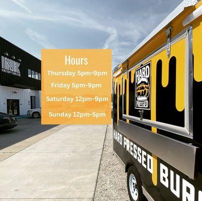 HOURS AT INK FACTORY BREWING