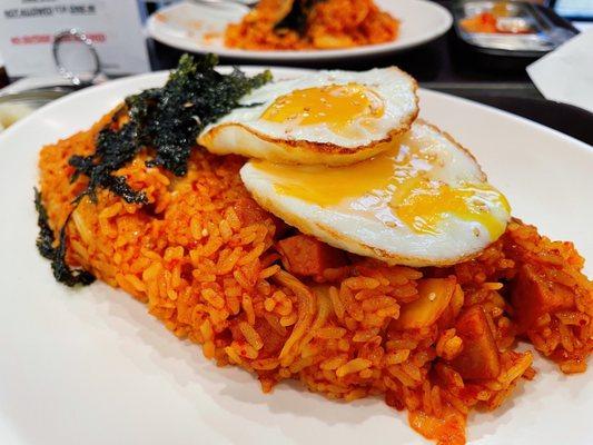 Kimchi Fried Rice with Spam