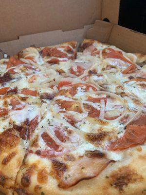 Turkey bacon ranch pizza-small