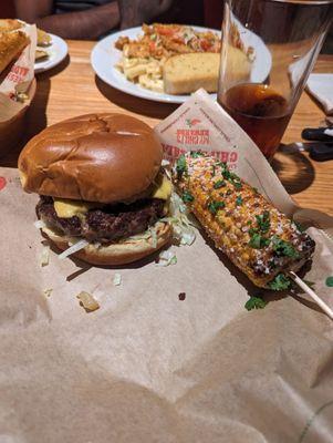 Secret Sauce Burger with Street Corn