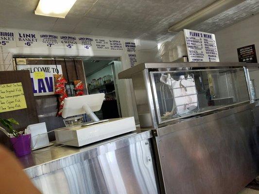 Not sure what the food cart in front is for. It's empty here.