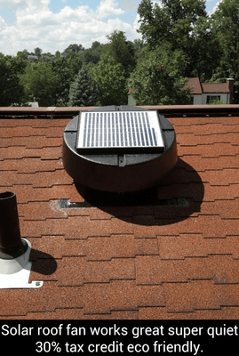 Solar/Electric roof fan