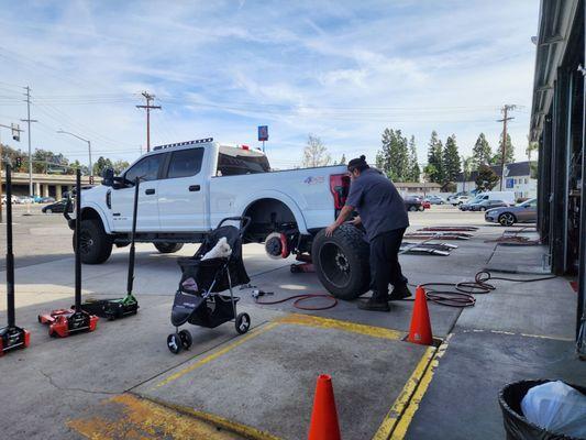 Flat tire repair